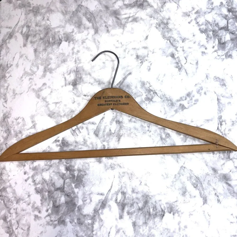THE KLEINHANS CO Buffalo's Greatest Clothier New York NY Clothes Hanger Vintage